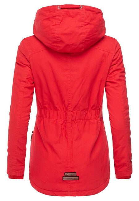 Marikoo BIKOO women's winter hooded jacket, red
