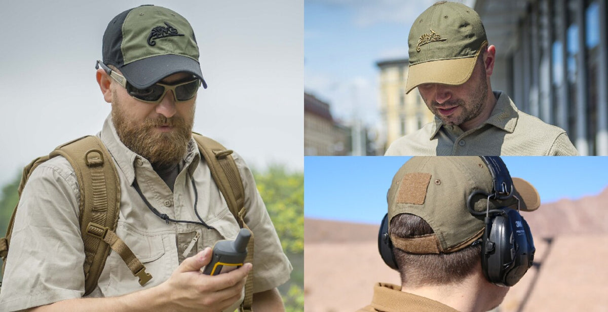 Helikon-Tex kapa s logom, olivno zelena-črna