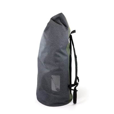 BasicNature vodoodporna torba 90 L, sivozelen