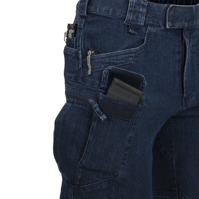 Helikon-Tex UTS Παντελόνι Τακτικό Κοντό 11'' Denim Stretch, Marine Blue