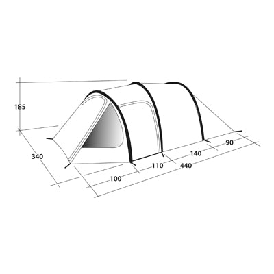 Outwell Earth šotor za 5 oseb, modro-zelen