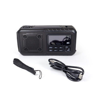 Origin Outdoors Crank Multi večnamenski radio DAB+ 4000 mAh, črn