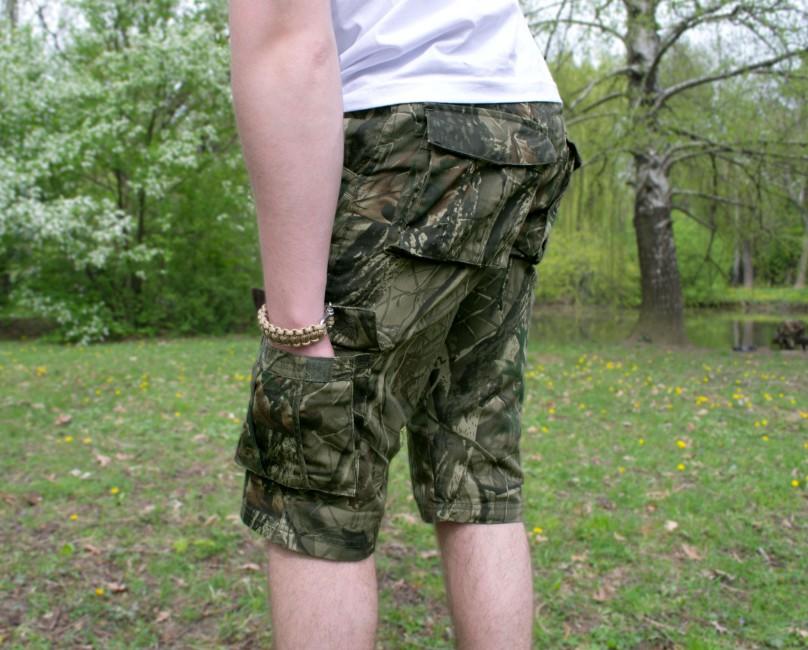 Loshan Leafy kratke hlače Real tree vzorec, temne