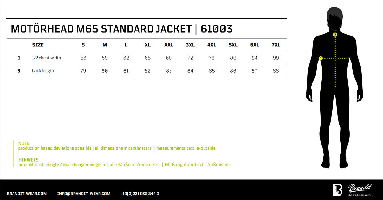 Brandit Motörhead M65 Classic jakna, črna