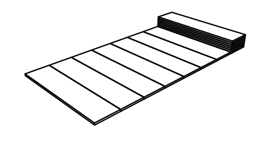 Pinguin Fold Alu Mat, Silver
