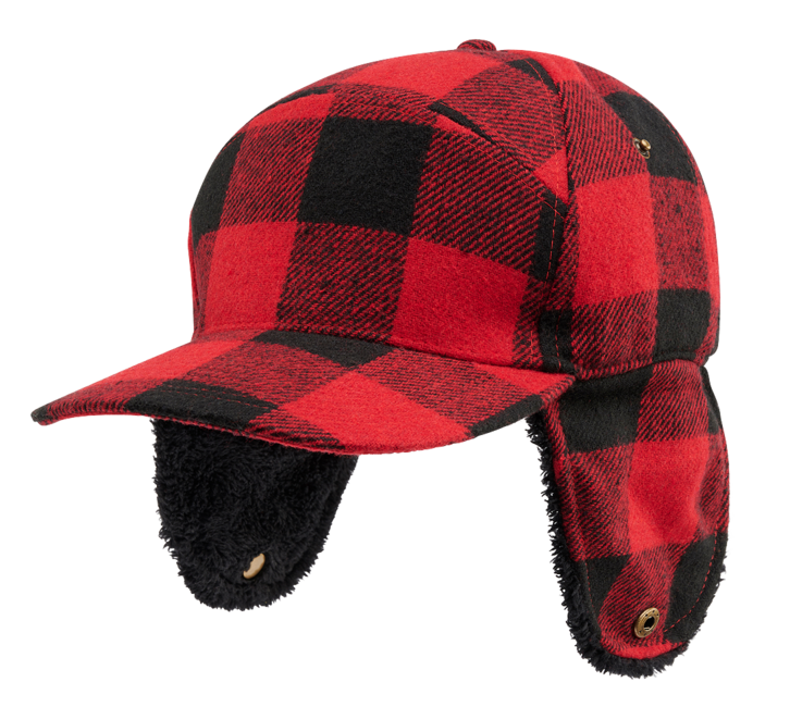 Brandit Lumberjack zimska kučma, rdeče črna