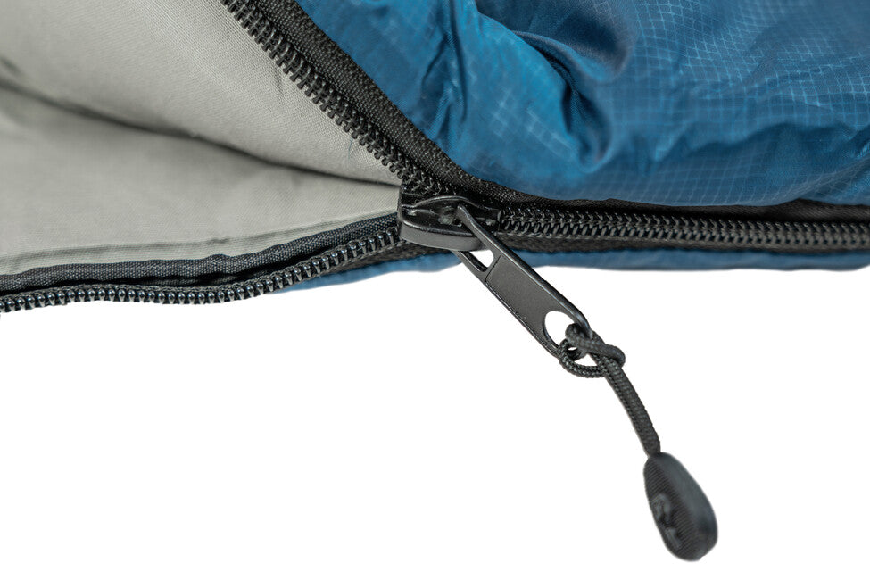 Grüezi-Bag Cotton Comfort Sleeping Bag, Navy Blue, Right Zip