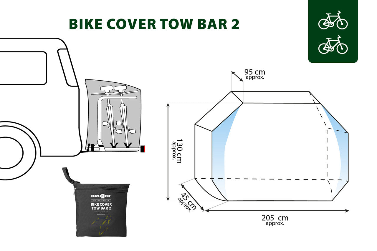 Brunner Hitch Bike Cover prevleka za kolo 3/4