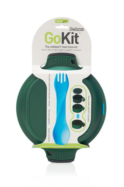Humangear GoKit Deluxe posoda za kosilo, oglje-zelena