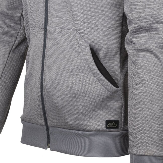 Helikon-Tex URBAN TACTICAL HOODIE pulover s kapuco (FullZip), črna