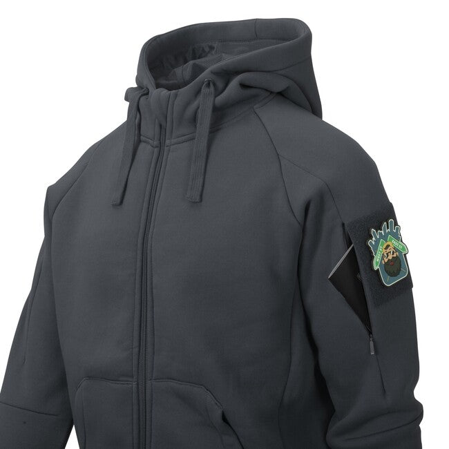 Helikon-Tex mestska pulover taktična FullZip, rdeča