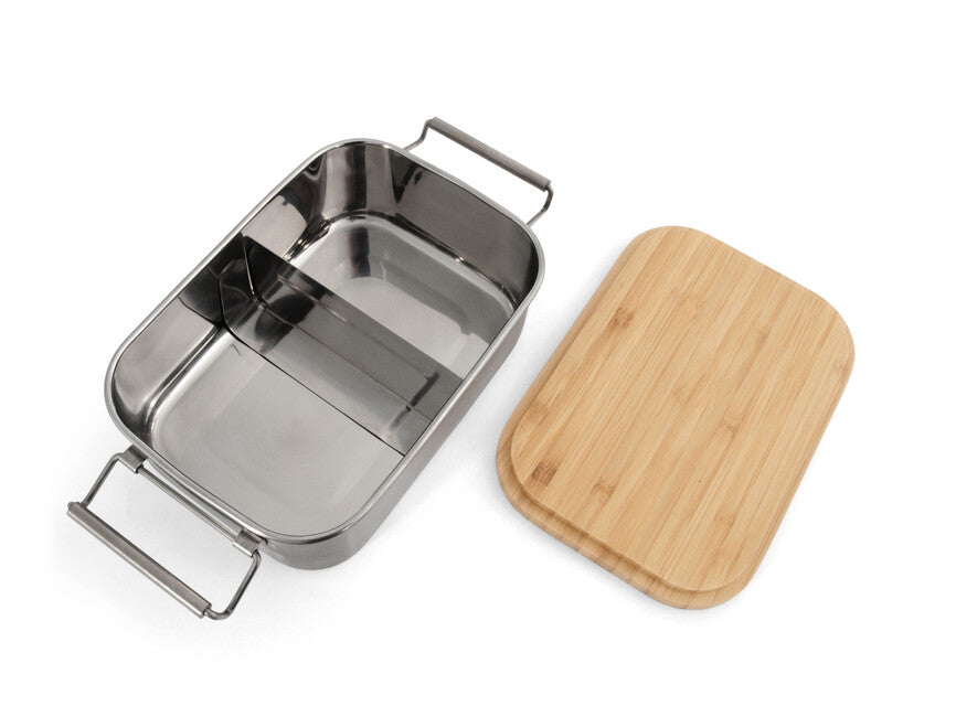 Origin Outdoors Bamboo-Clip kosilo škatla iz nerjavečega jekla 1,2 l