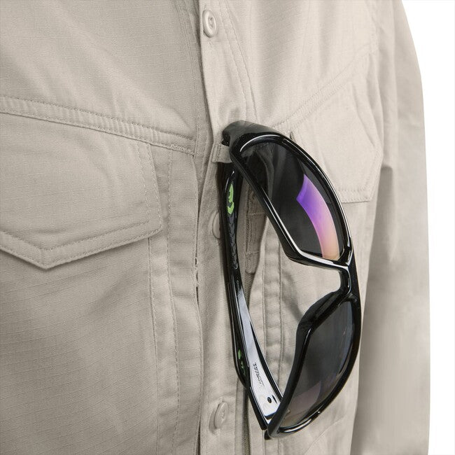 Helikon-Tex DEFENDER Mk2 Long Sleeve Shirt, PolyCotton Ripstop, Black