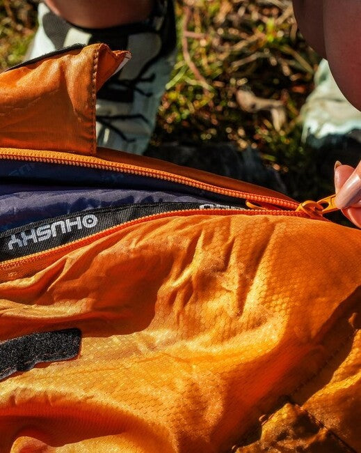 HUSKY Synthetic Three-Season Extended Sleeping Bag -10°C, Mustard
