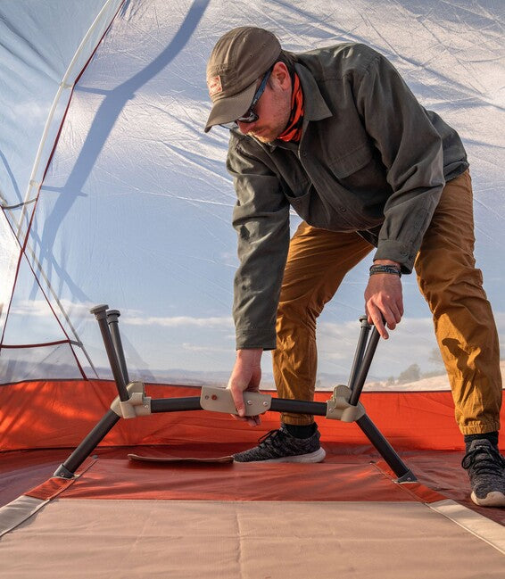 Klymit Mesa Cot XL ležalnik, rdeč