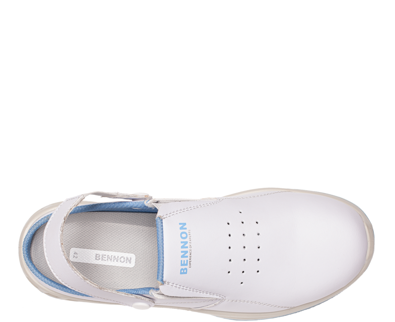 BENNON WHITE OB Slipper delovni čevlji