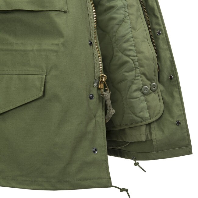Helikon-Tex M65 μπουφάν NyCo Sateen, λαδί-πράσινο