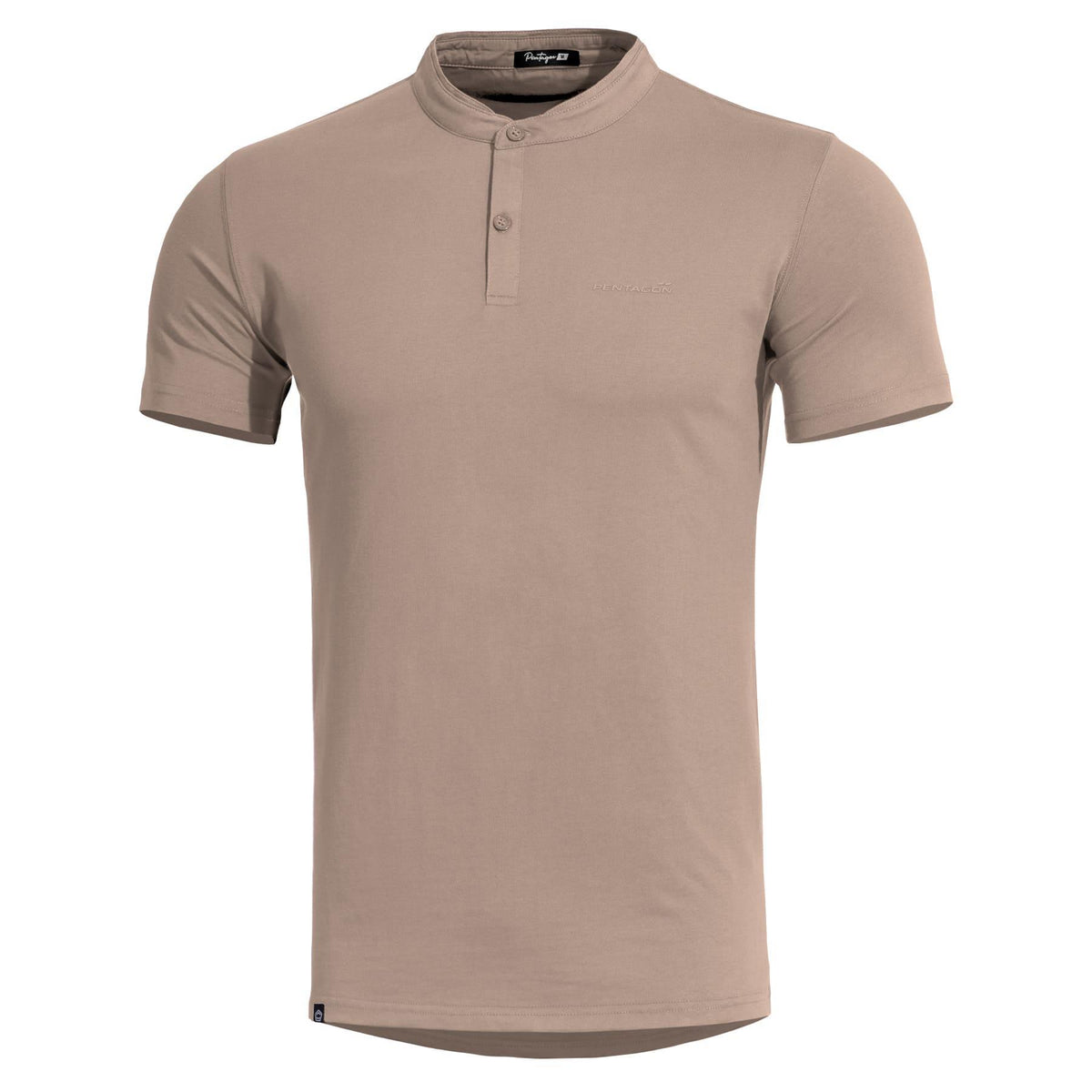 Pentagon Romeo μπλουζάκι Henley, χακί