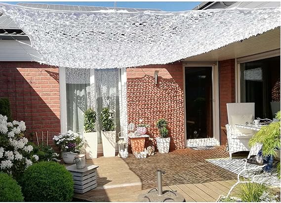 WARAGOD Kameleon maskirajoča mreža White vzorec, 2x2m