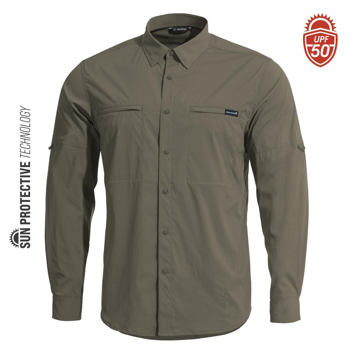 Pentagon Wayne srajca Sunproof, temno siva