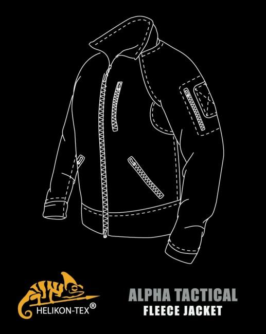 Helikon-Tex Alpha Tactical flisasti pulover, listna zelena