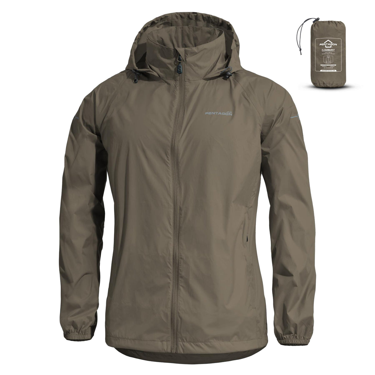 Pentagon Cloudburst Packable women's jacket, dark grey