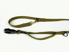 K9 Thorn Kong Frog adjustable lead with front handle, coyote, 255 cm