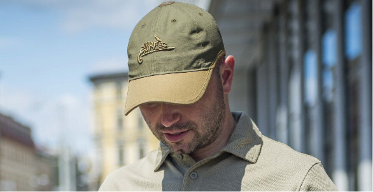 Helikon-Tex Καπέλο PolyCotton Ripstop με λογότυπο, Olive Green / Adaptive