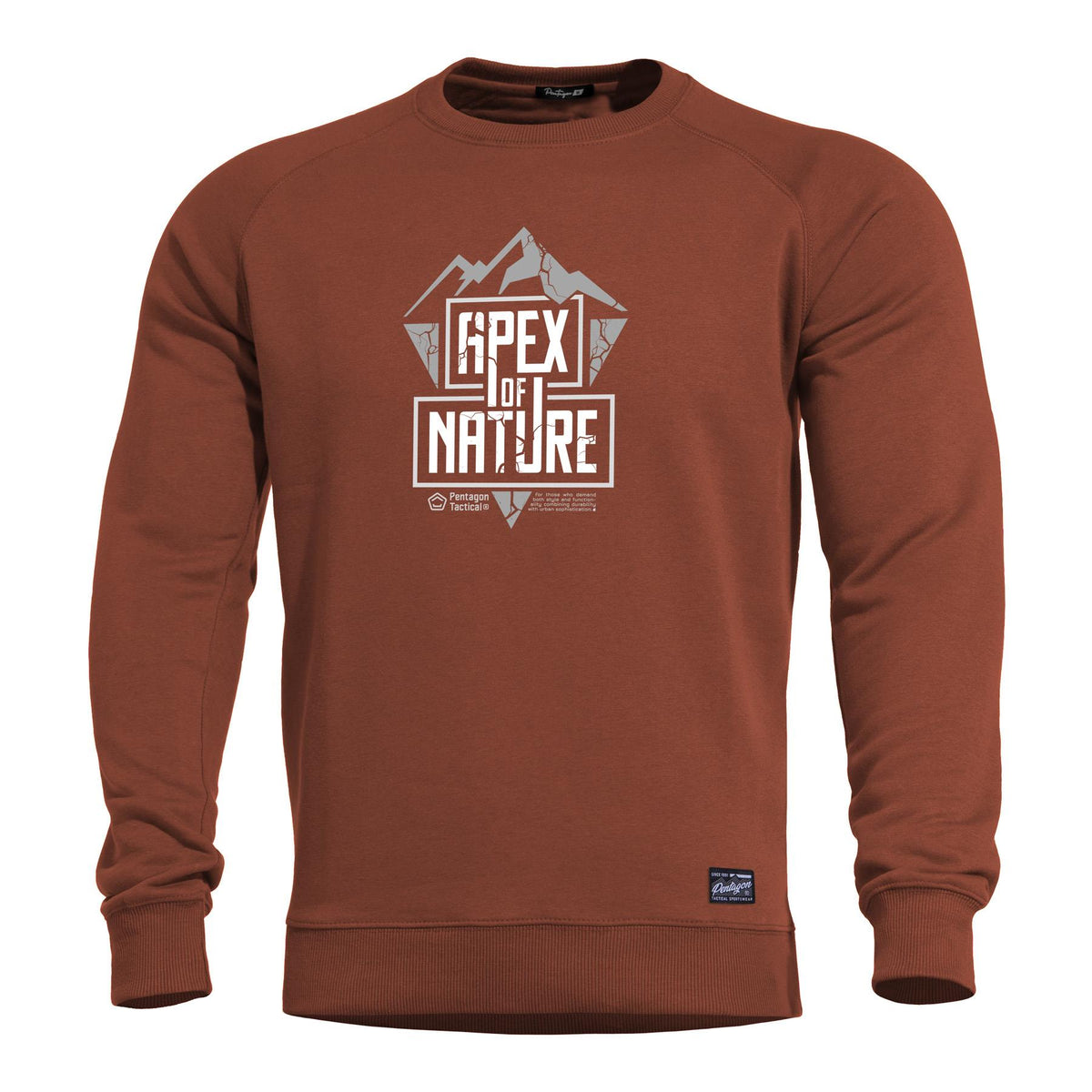 Pentagon Apex Of Nature moški pulover, maroon red