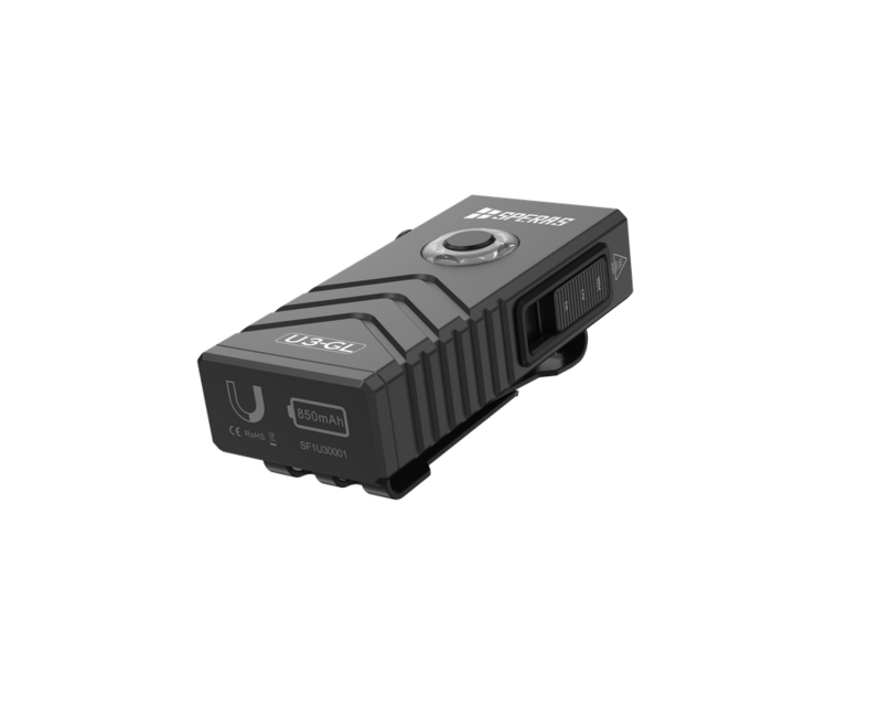Speras U3-GL Multifunctional EDC Flashlight, Black