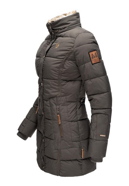 Marikoo LIEBLINGS JACKE ženska zimska jakna s kapuco, Anthracite