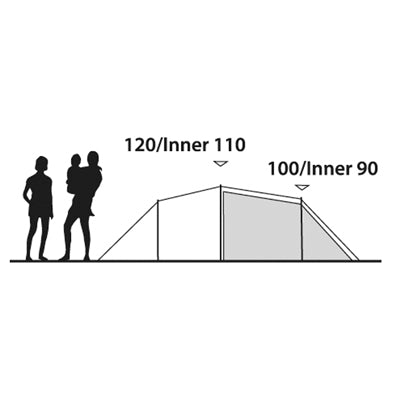 Outwell Earth Tent 3 Person Blue-Green