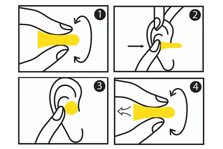 HASPRO TUBE50 Ear Plugs, Yellow