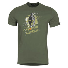 Pentagon Spartan Warrior majica, olivno zelena