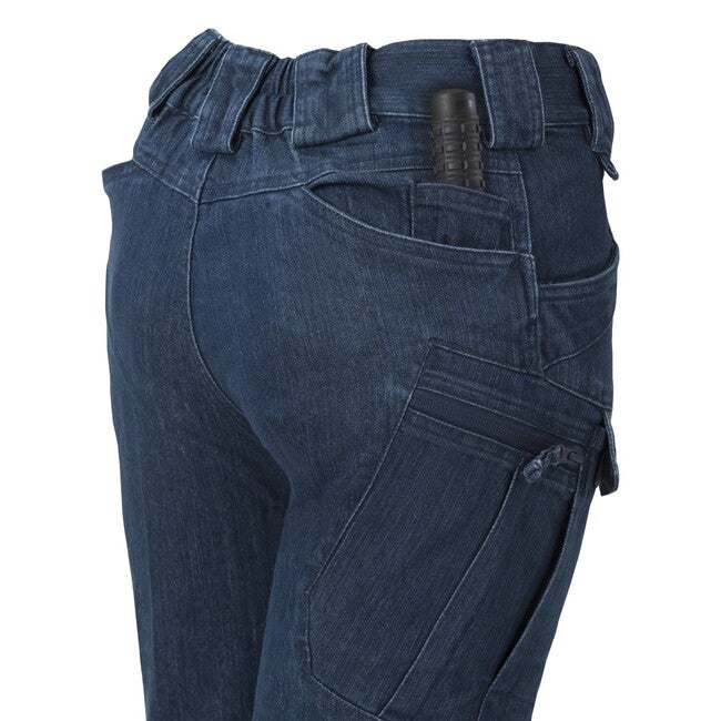 Helikon-Tex UTP Resized mestne hlače taktične ženski Denim Stretch Mestske, Marine Blue