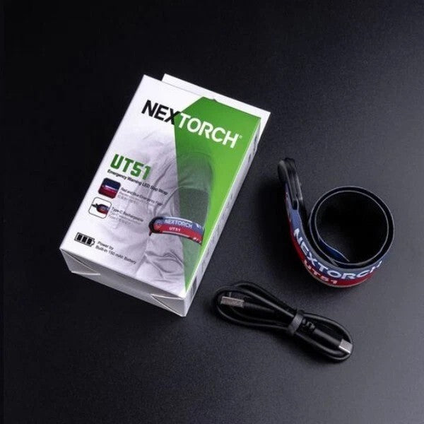 NexTorch® UT51 L rdeče-modra utripajoča varnostna trak