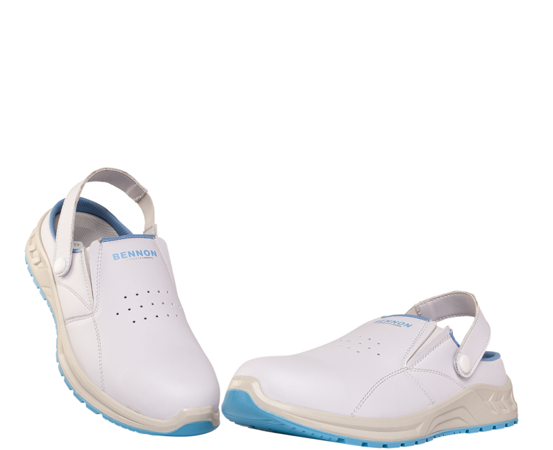 BENNON WHITE OB Slipper delovni čevlji