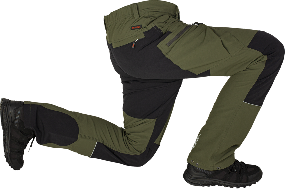 Bennon Fobos Outdoor Work Pants, Green/Black