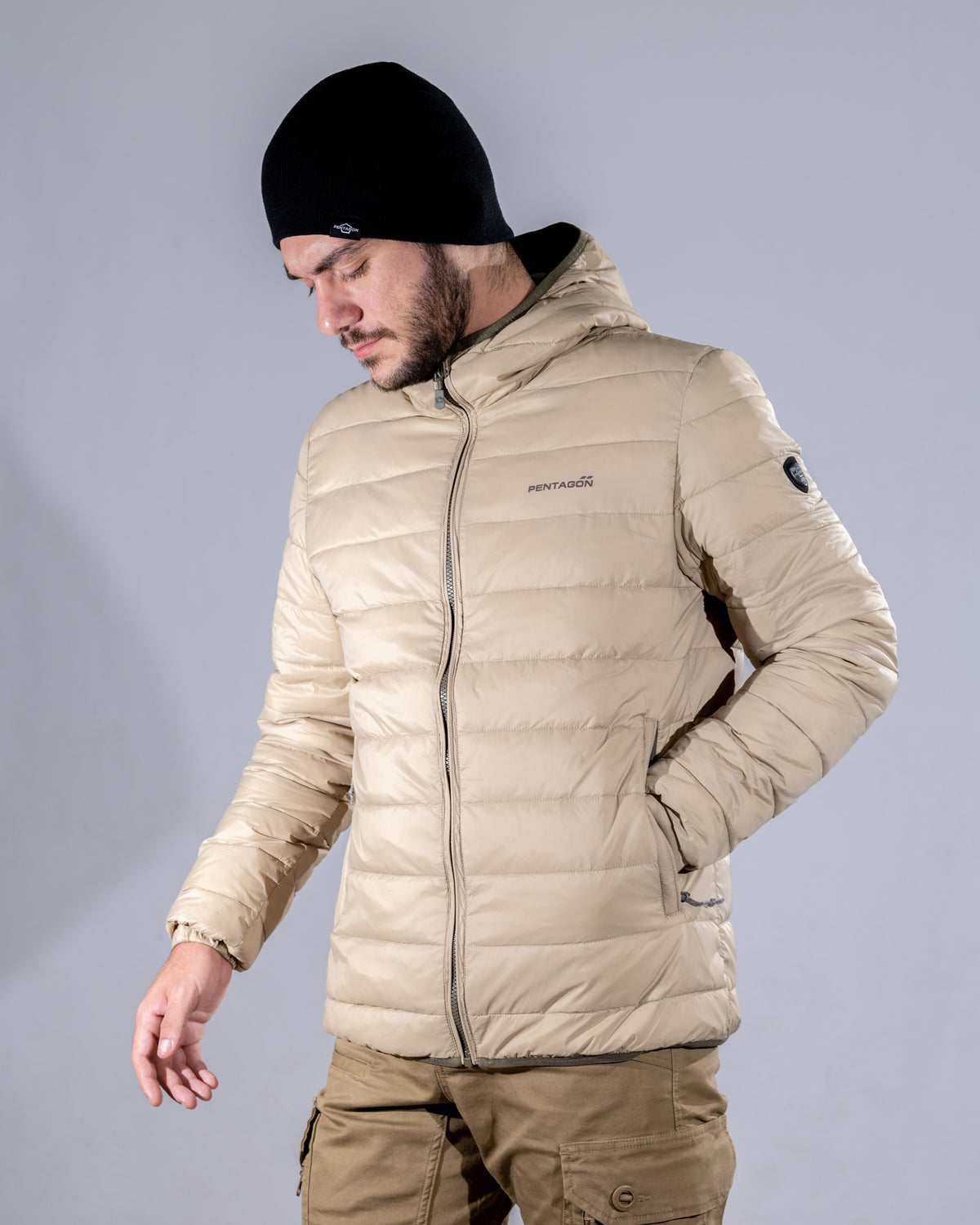 Pentagon Aurora 2.0 moška jakna s kapuco, khaki