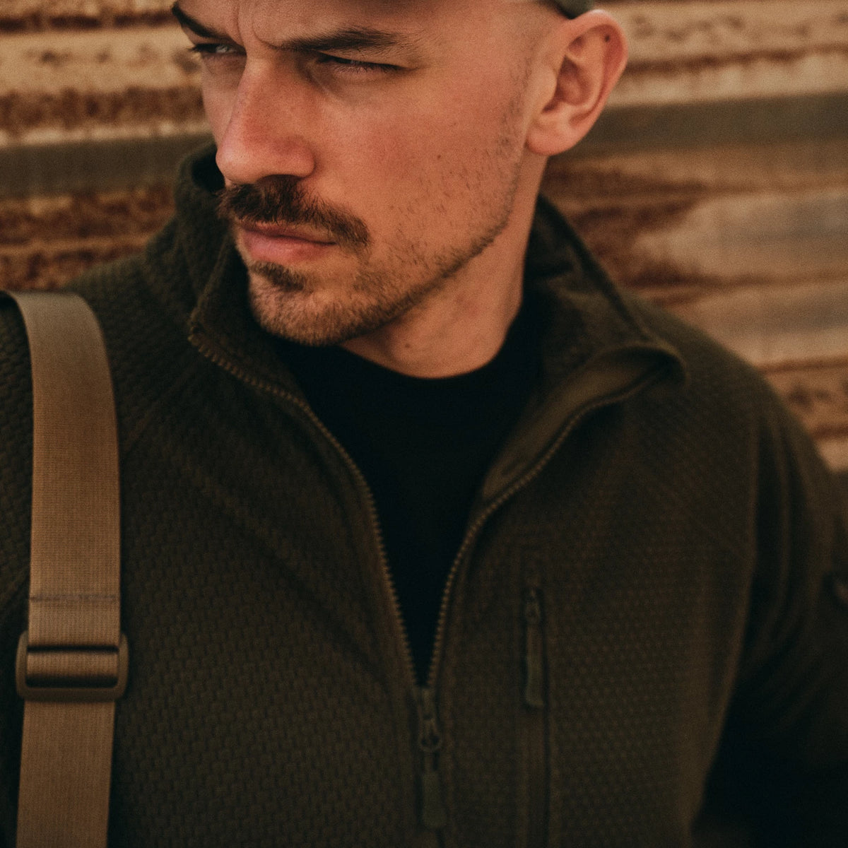 Helikon-Tex Alpha Tactical flisová bunda, coyote – v použití 2