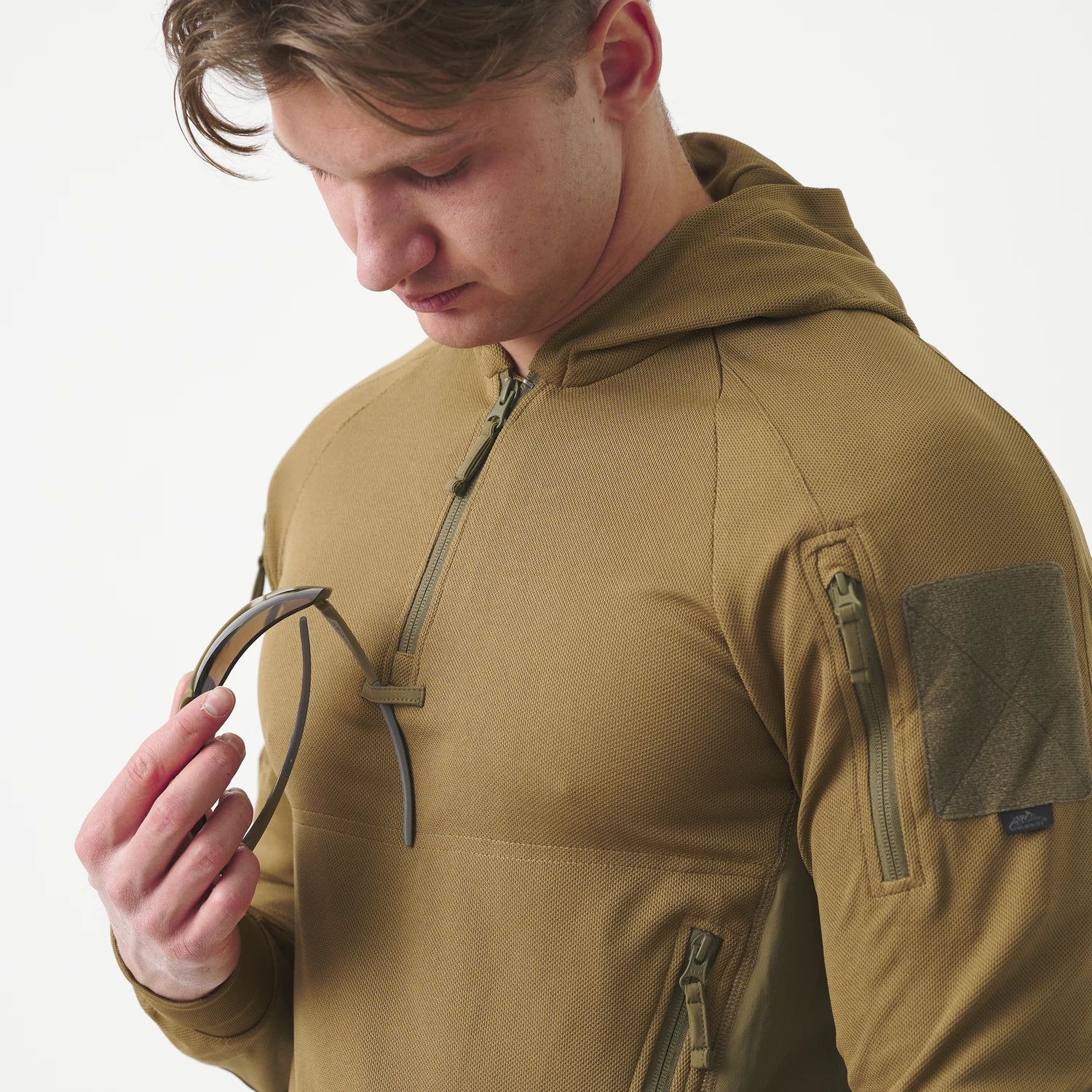 Helikon-Tex Range Hoodie mikina TopCool, sivá/čierna – detail 3