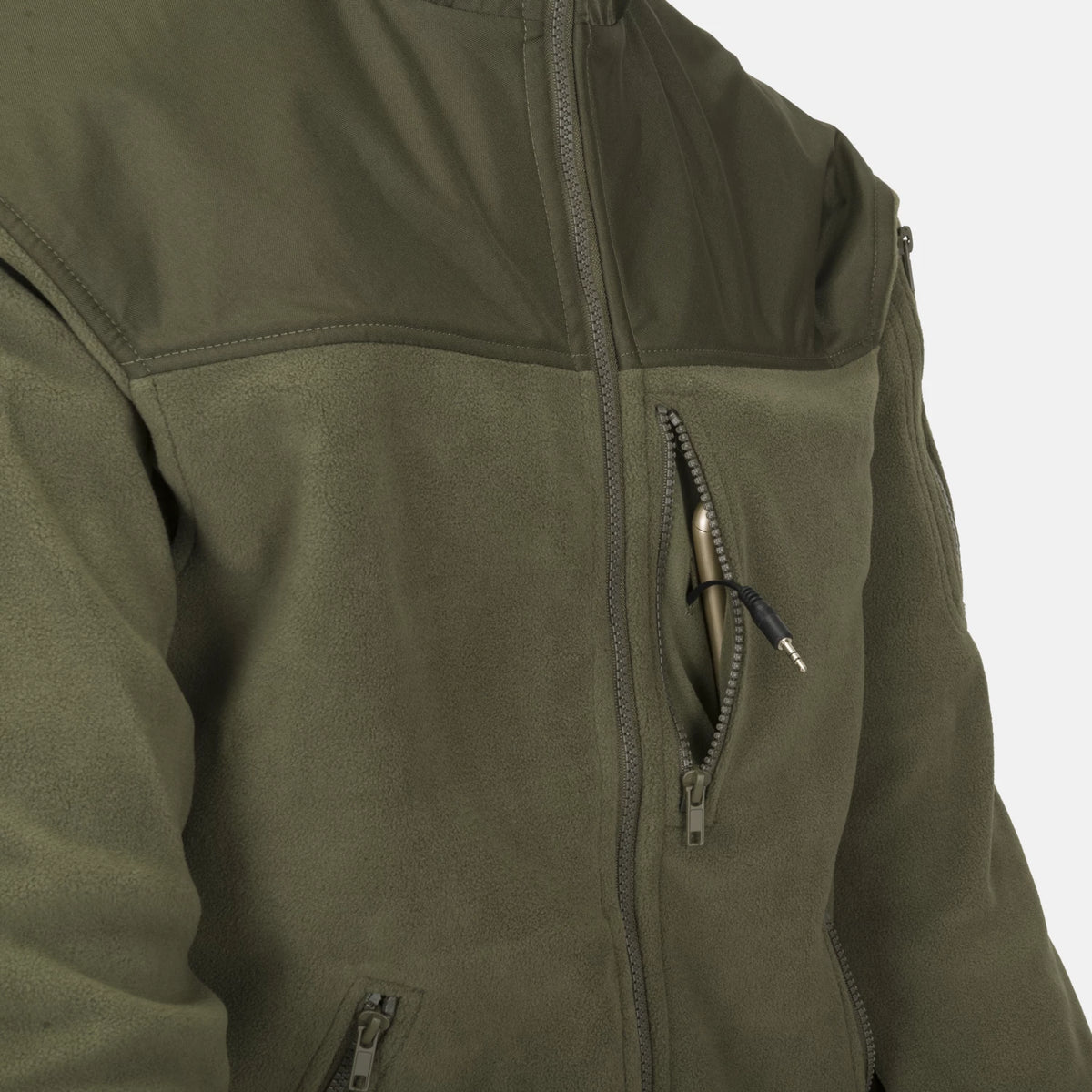 Helikon-Tex Classic Army flisová spevnená bunda, čierna – detail 2