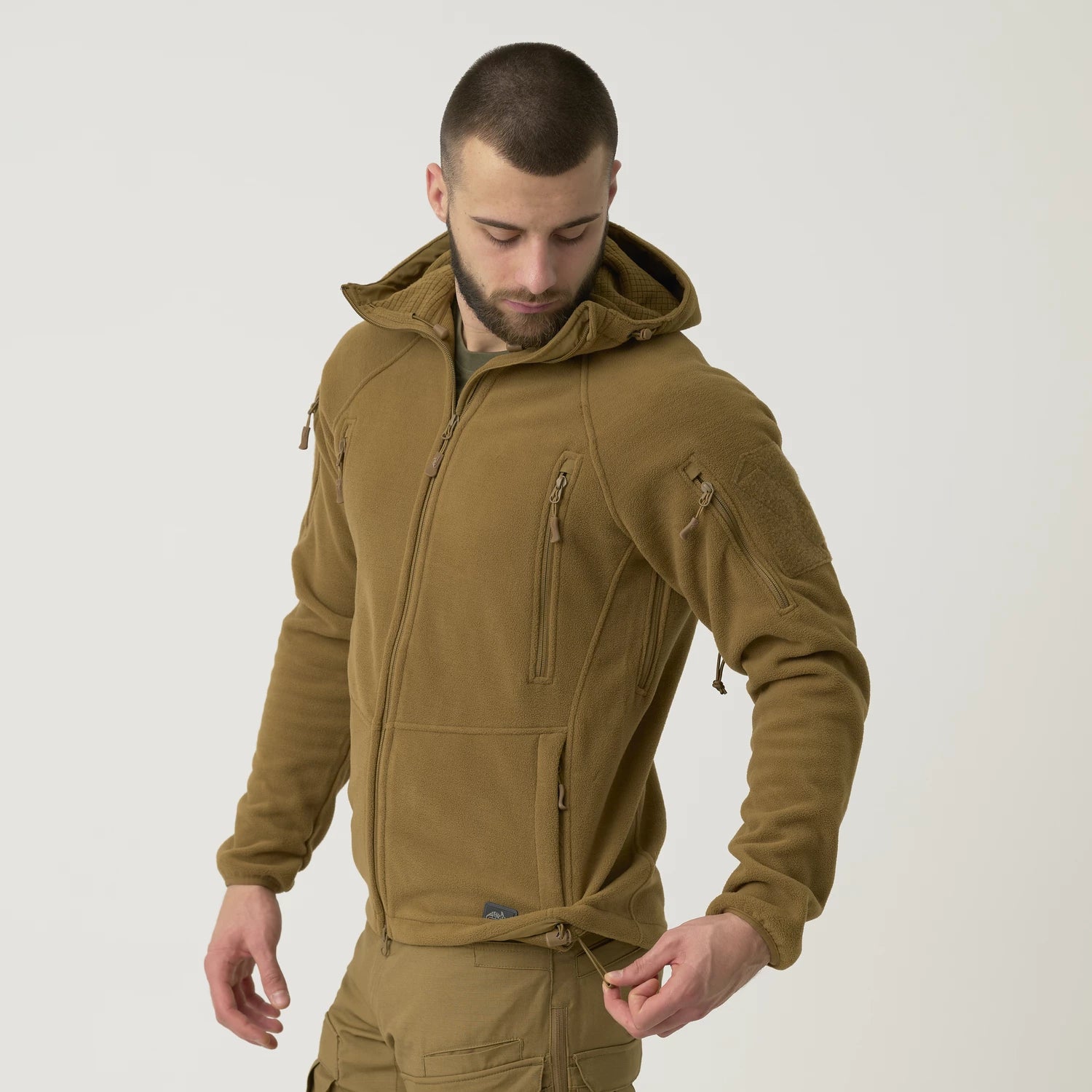 Helikon-Tex Patriot Mk 2 bunda Hybridný fleece, Shadow Grey / Black – detail 7