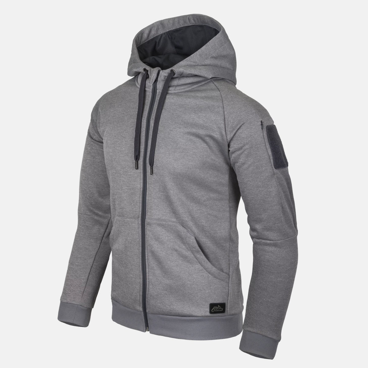 Helikon-Tex URBAN TACTICAL HOODIE mikina FullZip, Melange Grey – detail