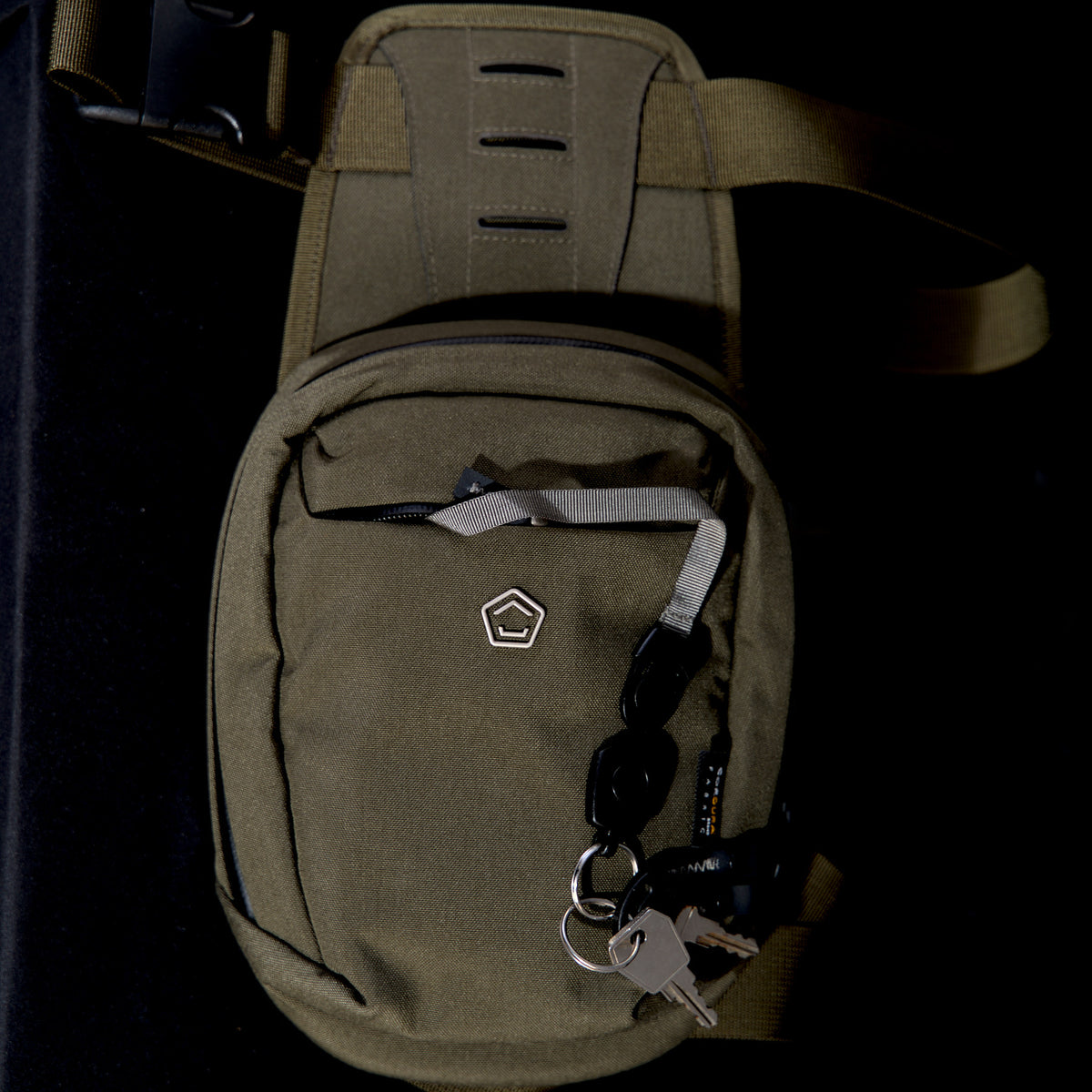 Pentagon Consul Thigh Pouch, Black