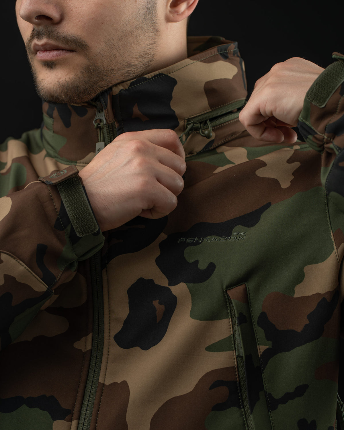 Pentagon Artaxes moška jakna, Woodland