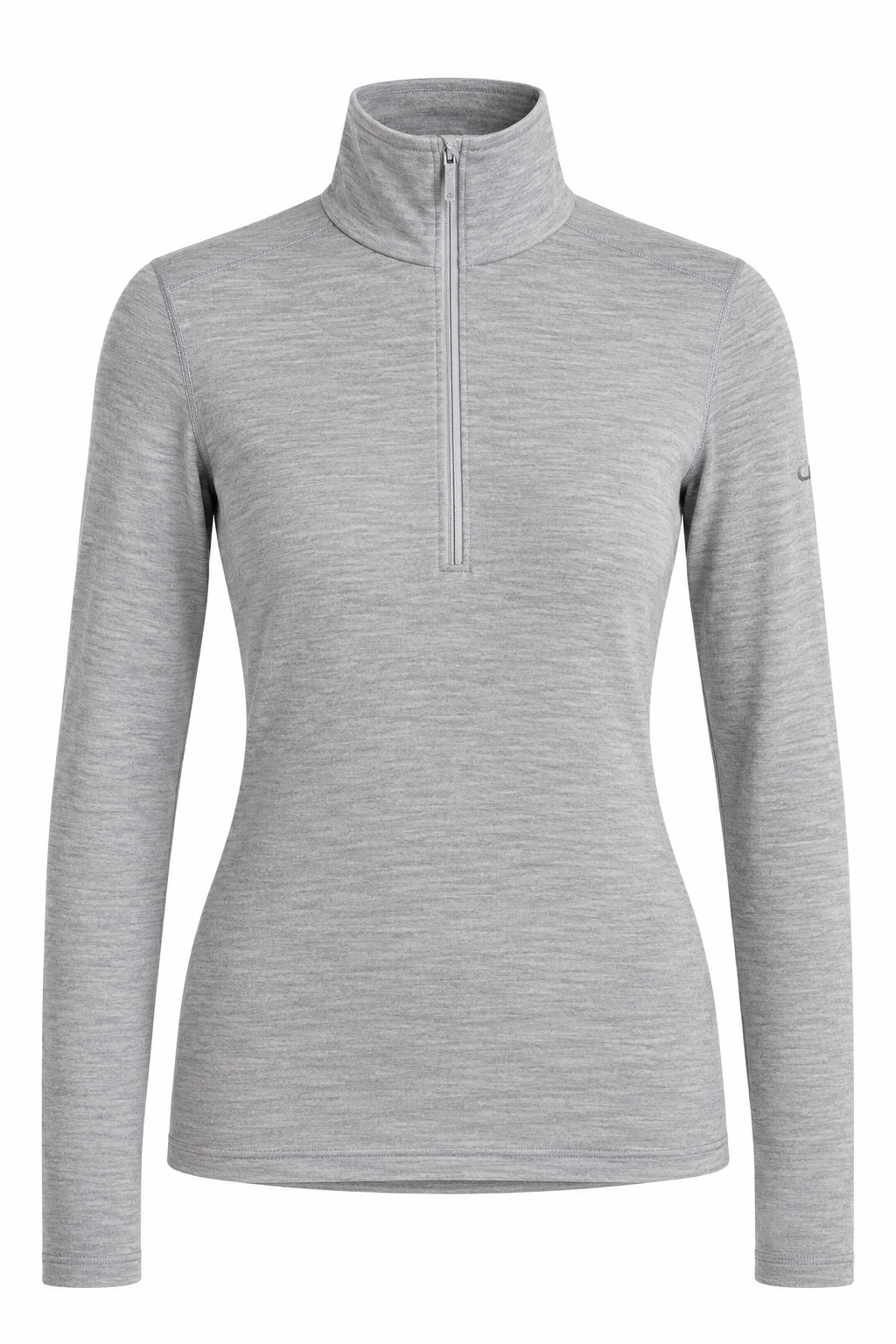 Icebreaker 260 Oasis women's thermal zip sweatshirt, light grey