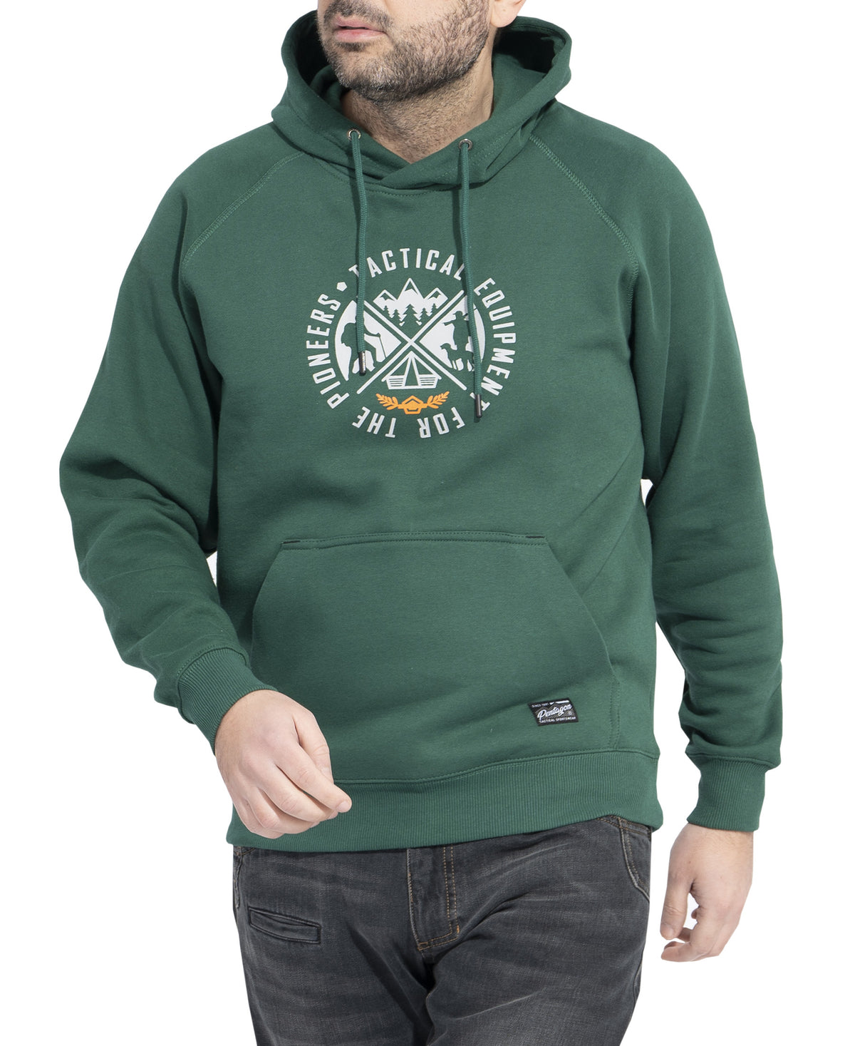 Pentagon Phaeton Hood moški pulover s kapuco "Pioneers", black