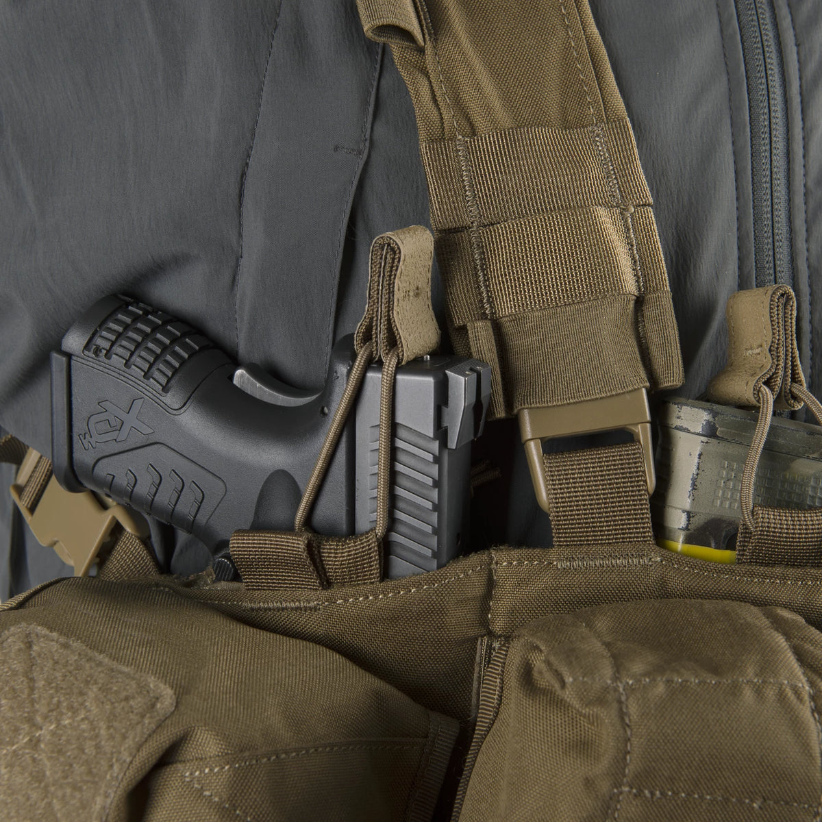 Helikon-Tex Guardian Chest Rig® univerzálna platforma na nosenie zásoby munície a vybavenia, Adaptive Green – detail 10
