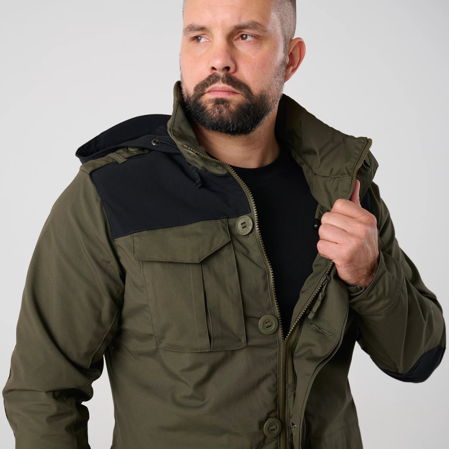 Helikon-Tex COVERT M-65 bunda JACKET, čierna – detail 6